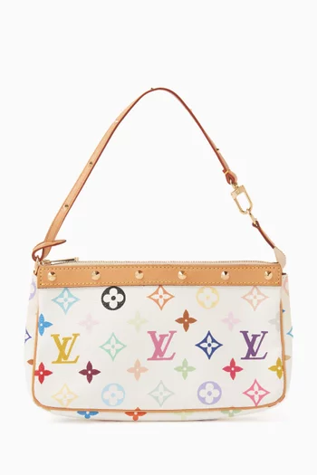 2000s Takashi Murakami  Monogram Pochette in Coated Canvas & Leather
