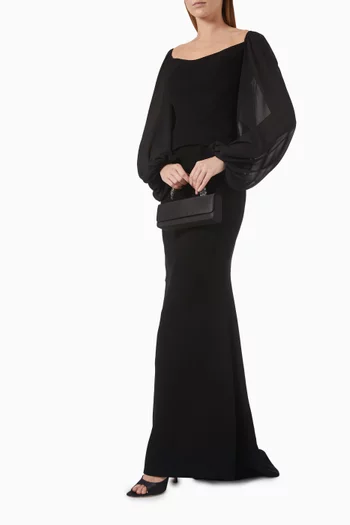 Boat-neck Dress