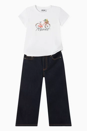Flared Jeans in Denim