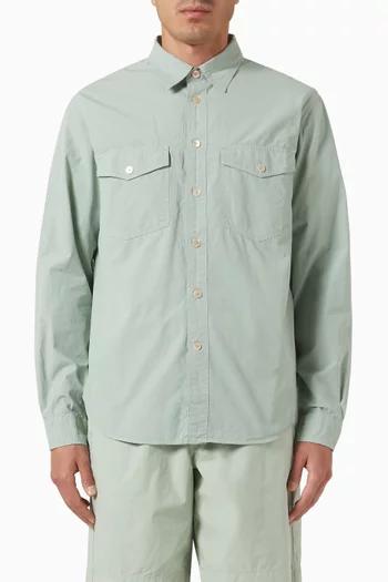 Casual Fit Shirt in Cotton Poplin
