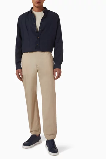 Button-down Shirt in Linen
