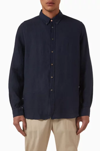 Button-down Shirt in Linen
