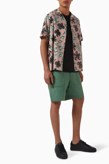 Floral-print Shirt in Cotton