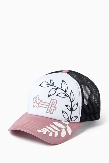 Leaf Logo-print Baseball Cap in Canvas