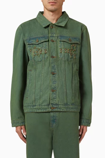 Embellished Jacket in Denim