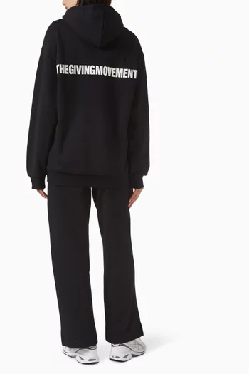 Oversized Zip Hoodie in Cotton