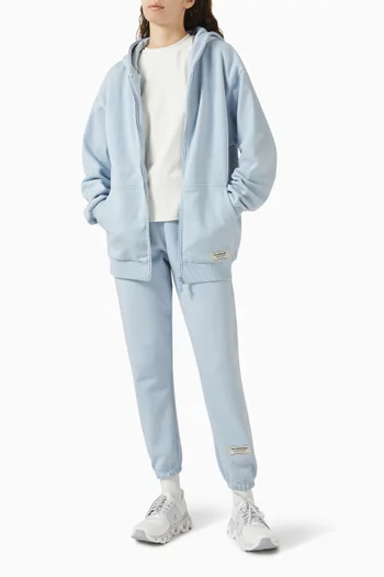 Oversized Zip Hoodie in Cotton