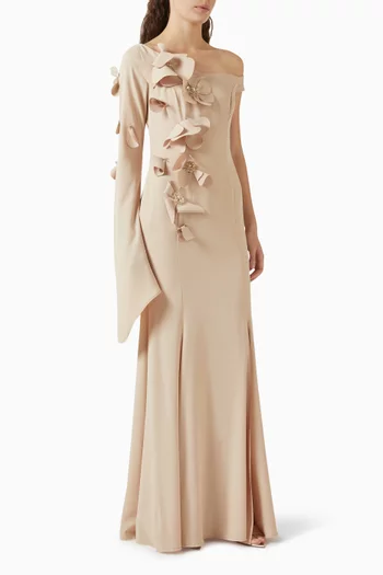3D Beaded Floral Dress