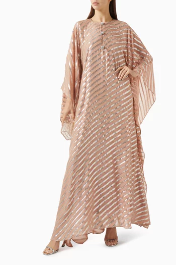 Carthage Crystal Kaftan in Crepe