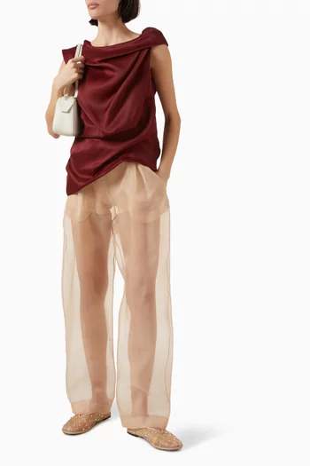 Trenton Pants in Silk Organza