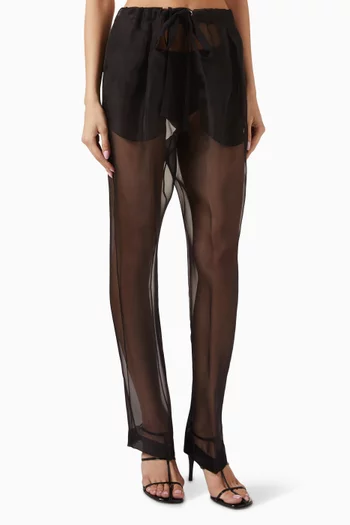 Trenton Pants in Silk Organza