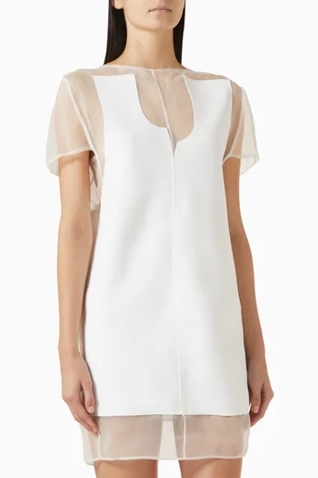Winona Mini Dress in Double-face Crepe