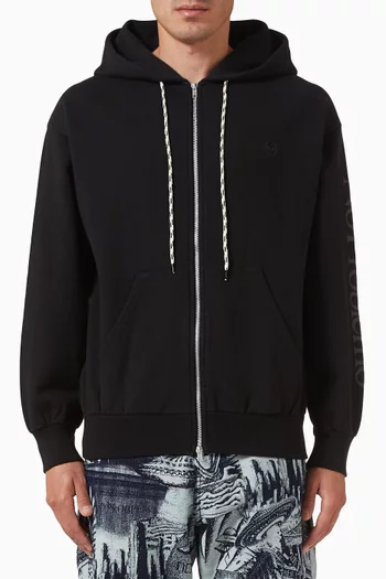 Alien-O Zip Hoodie in Cotton-fleece
