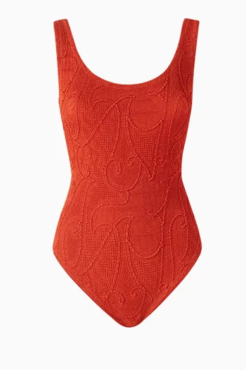 Ambre Jacquard One-piece Swimsuit
