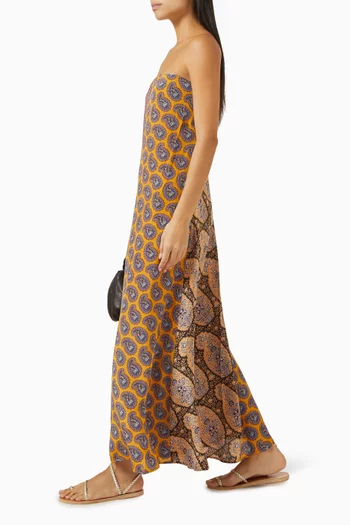 Pietro Maxi Dress in Silk