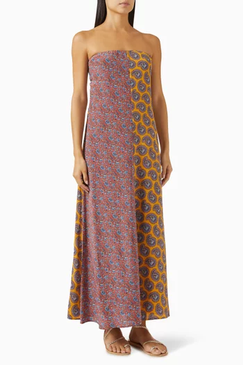 Pietro Maxi Dress in Silk