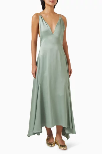 Flared Midi Dress