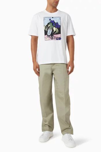 Vase Printed T-shirt in Cotton