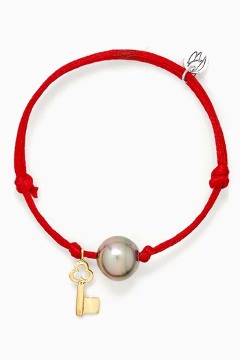Key Charm Bracelet in 18kt Gold