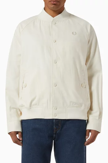 Tennis Jacket in Cotton-blend Twill