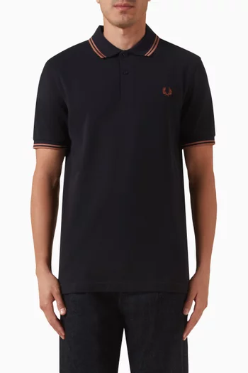 Twin Tipped Polo Shirt in Cotton Piqué
