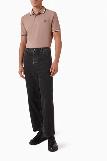 Twin Tipped Polo Shirt in Cotton Piqué