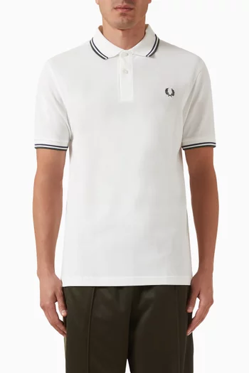Twin Tipped Polo Shirt in Cotton Piqué