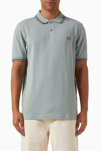 Twin Tipped Polo Shirt in Cotton Piqué