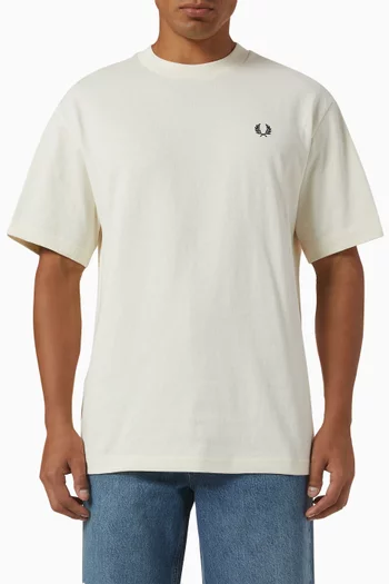 Embroidered Champion T-shirt in Cotton