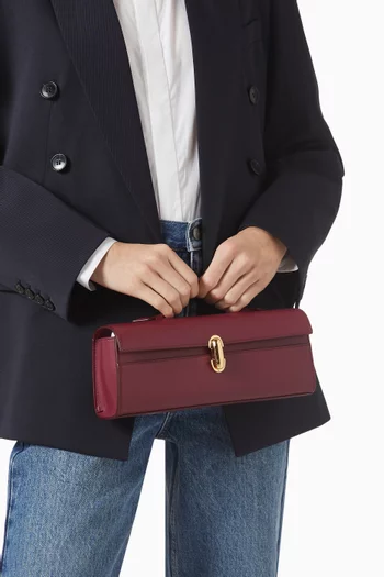 Slim Symmetry Pochette Bag in Smooth Leather