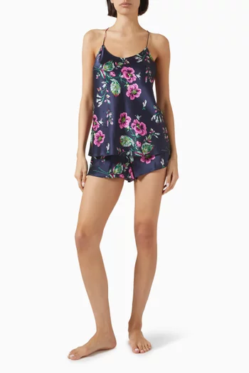 Bella Madison Camisole Set in Silk-satin