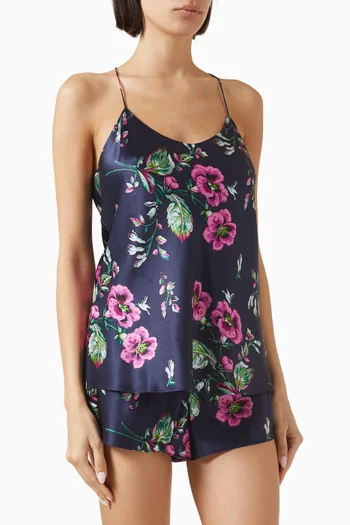 Bella Madison Camisole Set in Silk-satin