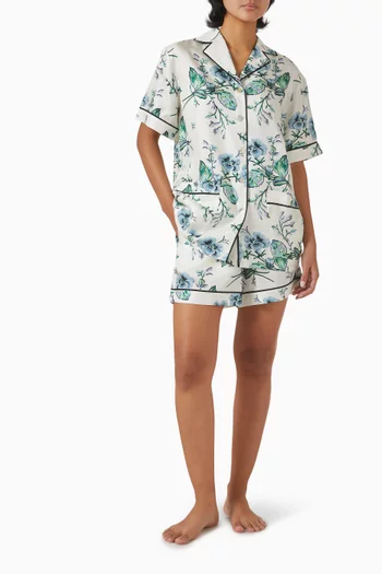 Ingo Caldwell Short Pyjama Set in Silk Twill