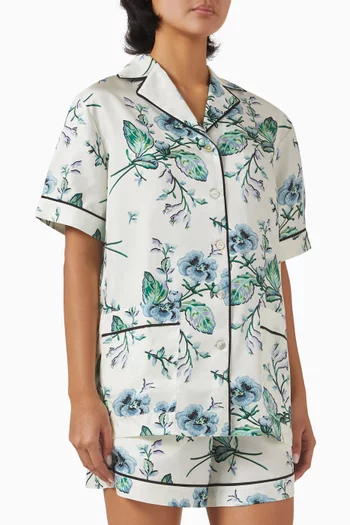 Ingo Caldwell Short Pyjama Set in Silk Twill