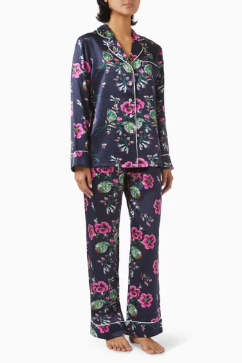 Lila Madison Pyjama Set in Silk Satin