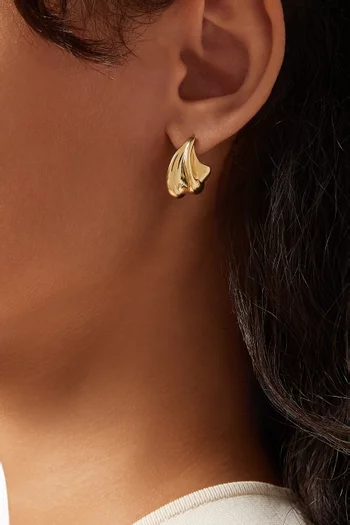 Wave Earrings in 14kt Gold Vermeil