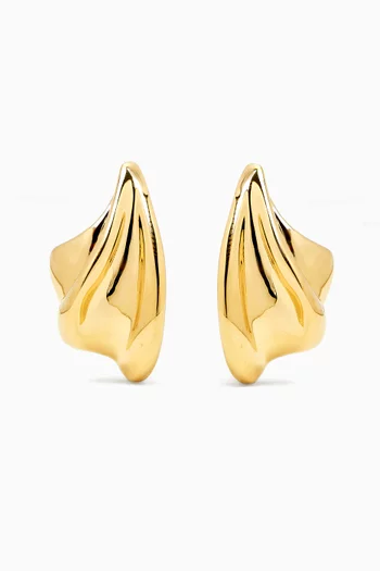 Wave Earrings in 14kt Gold Vermeil