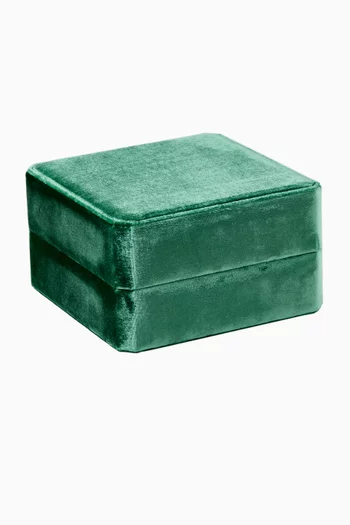 صندوق مجوهرات حرير ومخمل