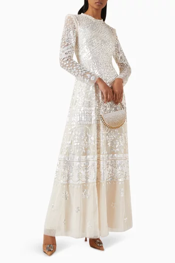 Aurora Embellished Gown in Tulle