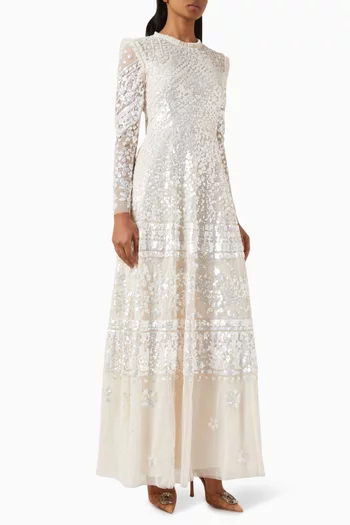 Aurora Embellished Gown in Tulle