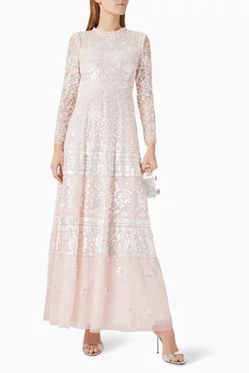 Aurora Embellished Gown in Tulle