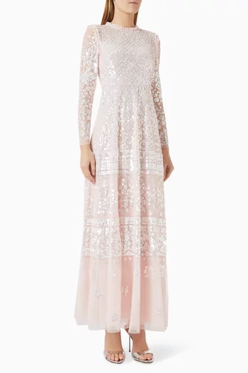 Aurora Embellished Gown in Tulle
