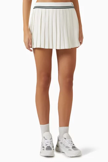 Abigail Pleated Skirt in Viscose Crepe