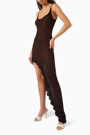 Isla Bonita Knit Asymmetric Dress
