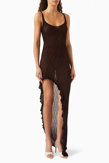 Isla Bonita Knit Asymmetric Dress