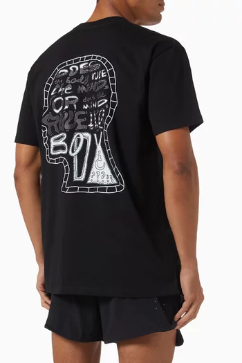 'Mind Body, Fisher' T-shirt in Jersey