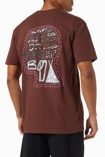 'Mind Body, Fisher' T-shirt in Jersey