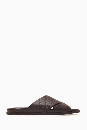 GG Sandals in Leather