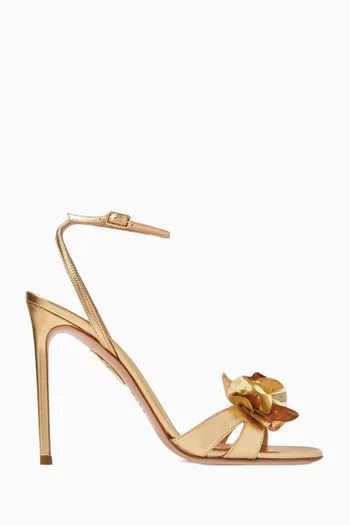 Summer Sun 105 Sandals in Laminated Nappa