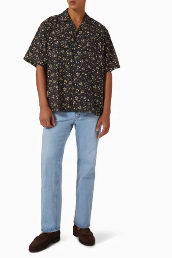 Floral-print Shirt in Cotton